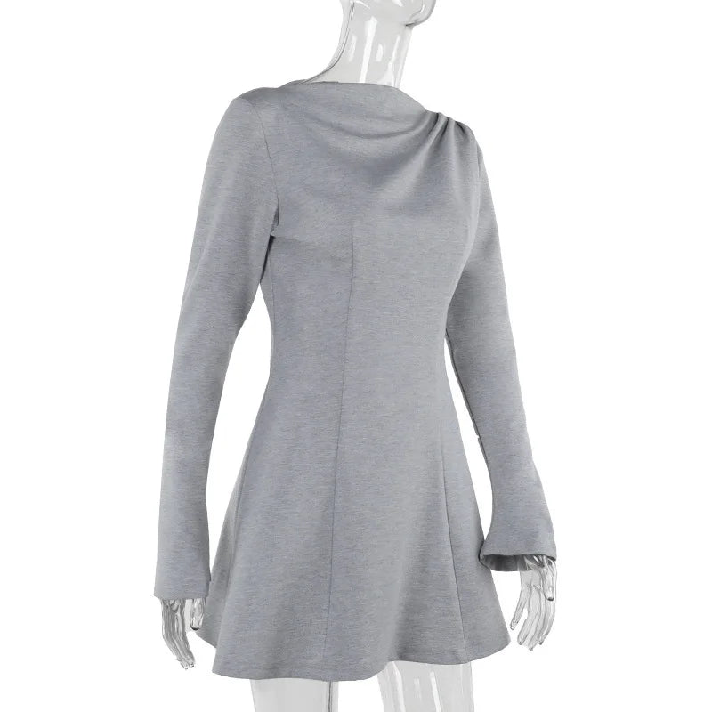 Winter A-Line Mini Dress - Shelly