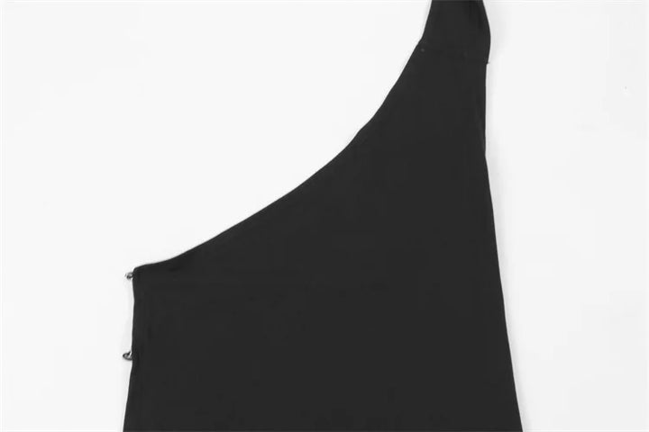 Maxi Dress with Chain Detail on Back and Neck Tie - Annalise