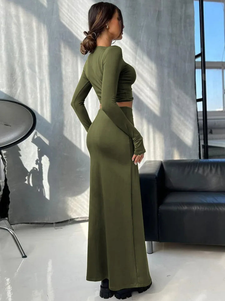 Two-piece set with top and maxi skirt - Buddy