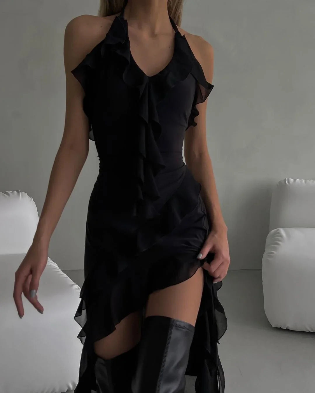 Mini Dress with Ruffles - Ginny