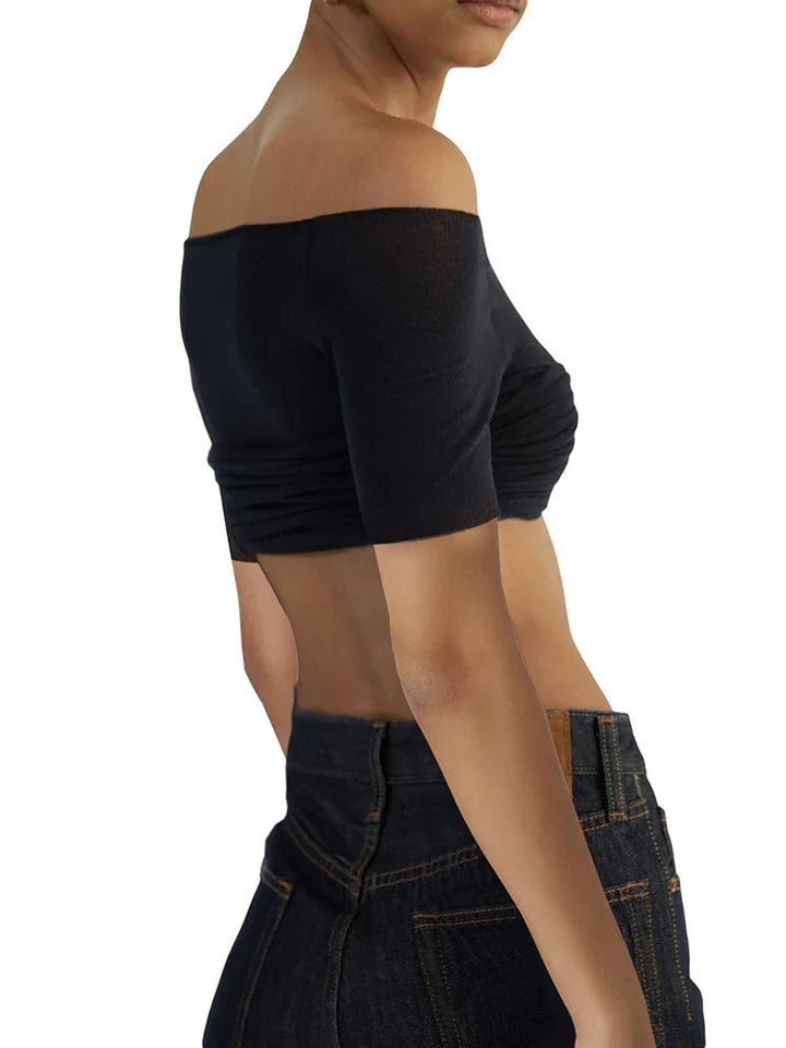 Off-Shoulder Crop Top - Yuli