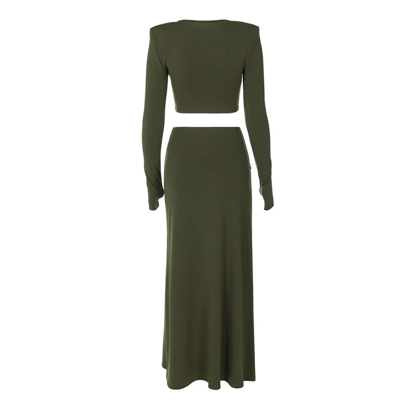Two-piece set with top and maxi skirt - Buddy