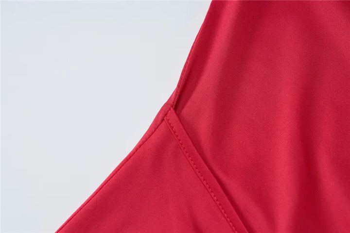 Maxi Dress with Ruching and Cross Design - Sheila