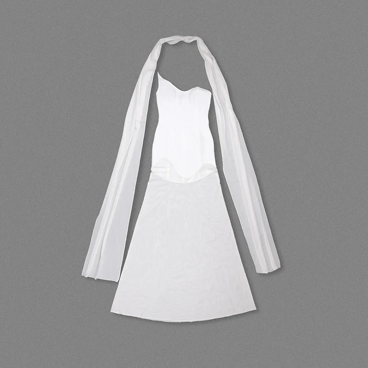 Strapless Chiffon Maxi Dress - Genesis