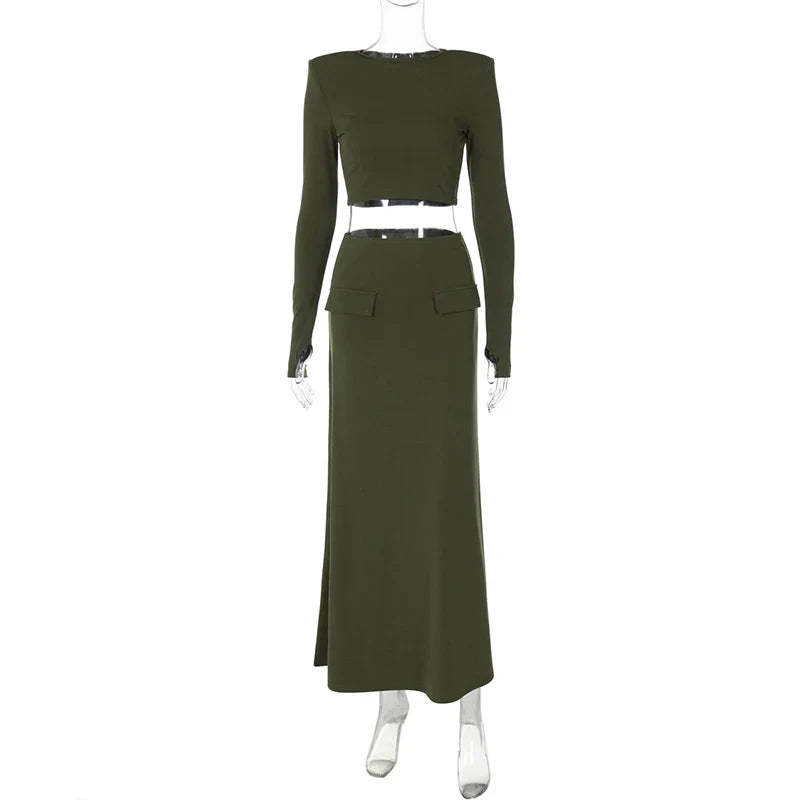 Two-piece set with top and maxi skirt - Buddy