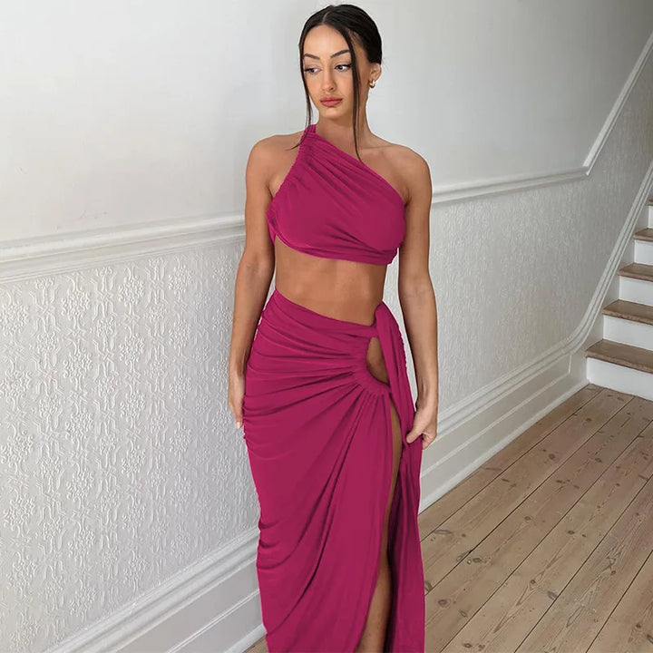 Two-Piece Set: Top and Skirt - Leticia