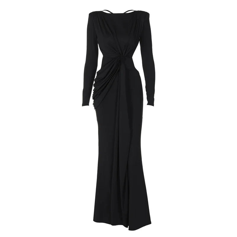 Maxi dress with open back design - Caitlin