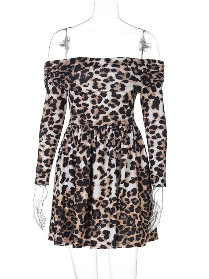 A-line mini dress with off-shoulder - Harrison