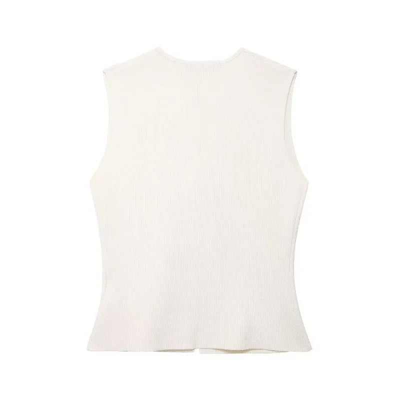 Elegant sleeveless sweater - Kori