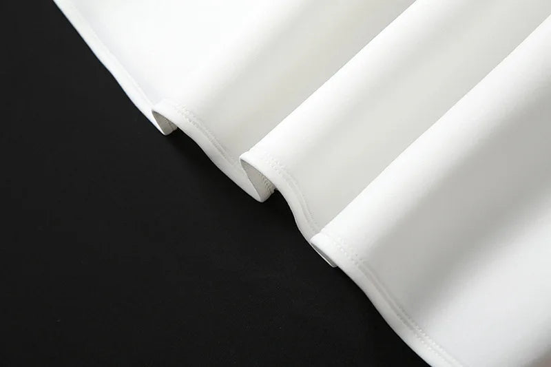Strapless Midi Dress with A-Line and Elegant Design - Simone