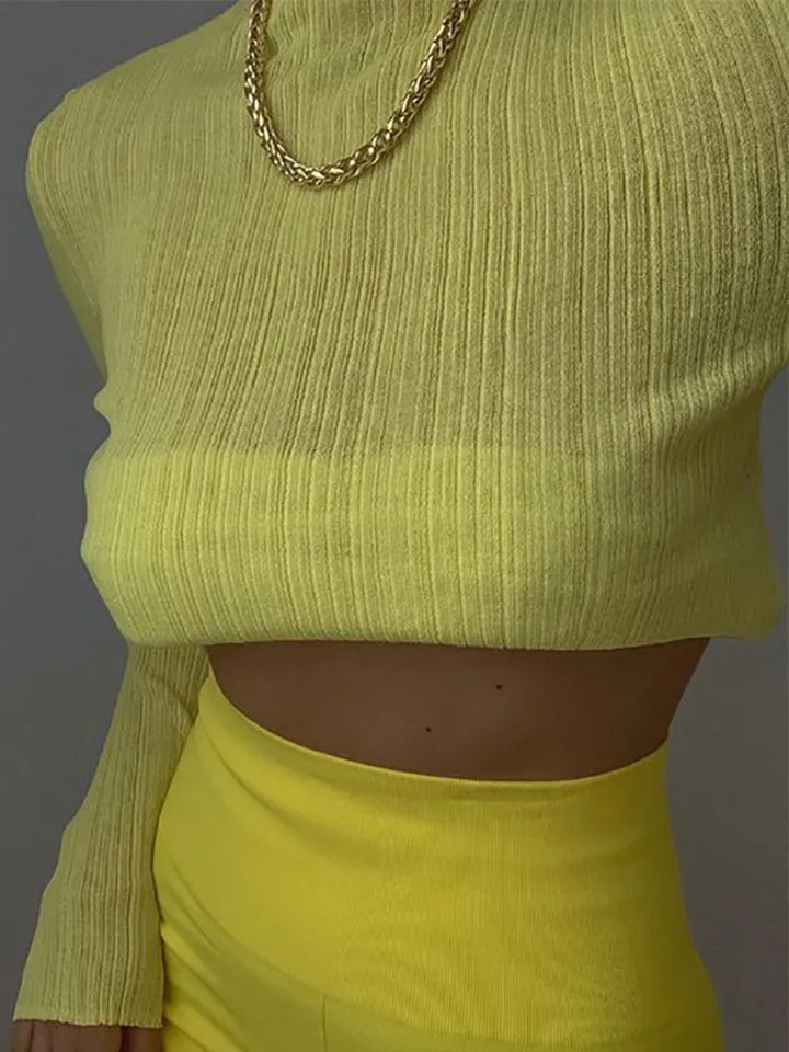 Crepe Turtleneck Shirt - Natali
