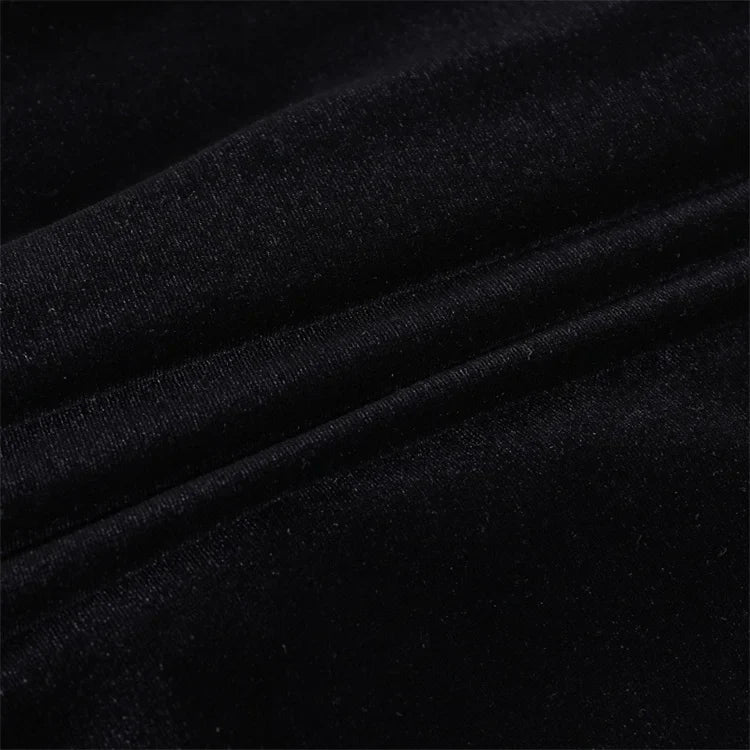 Velvet Golf Mini Dress with Ruching Detail - Julia