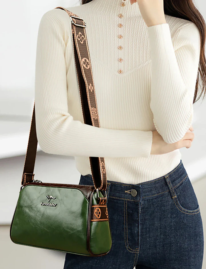 תיק דמוי עור בעיצוב רצועה