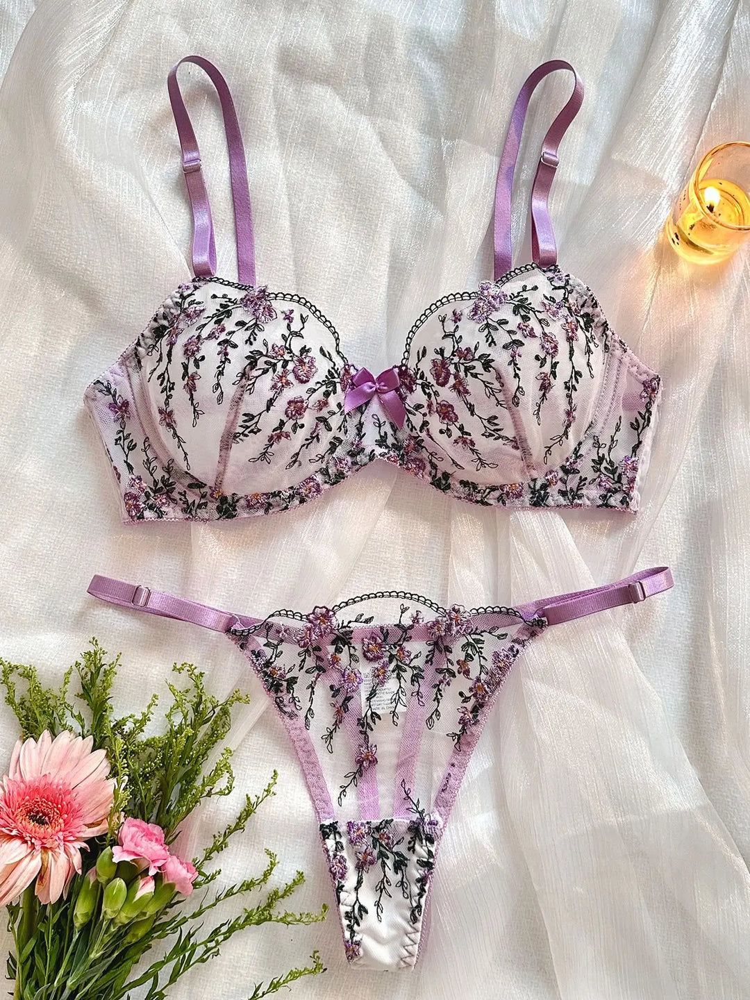 Sheer Floral Design Set - Journee
