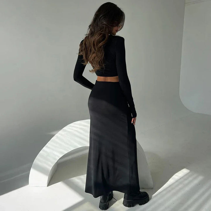 Two-piece set with top and maxi skirt - Buddy