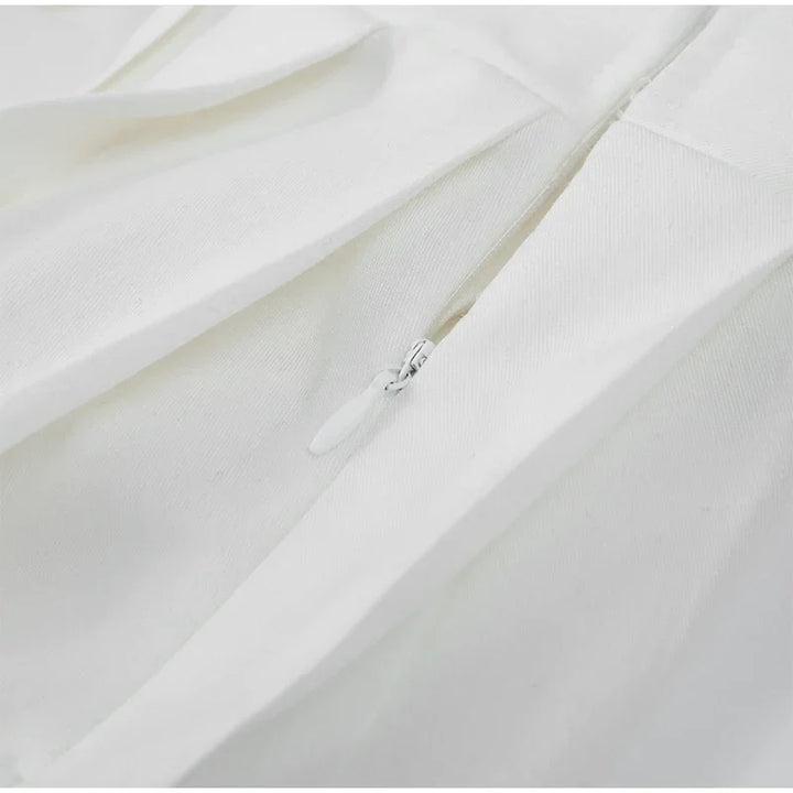 Velvet Mini Dress with Pleated Skirt Design - Ophelia