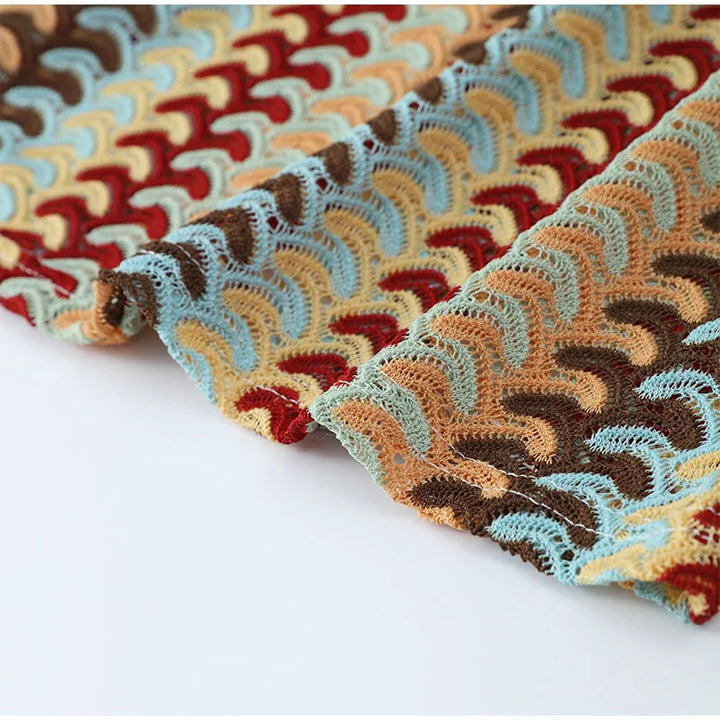 Colorful Knitted Maxi Dress - Nayeli