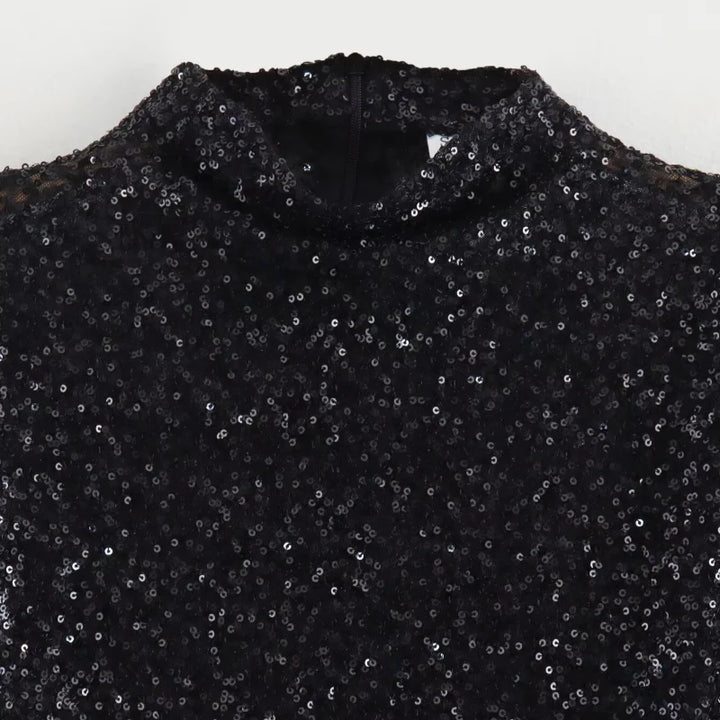 Mini Dress with Sparkling Sequins - Kaylee