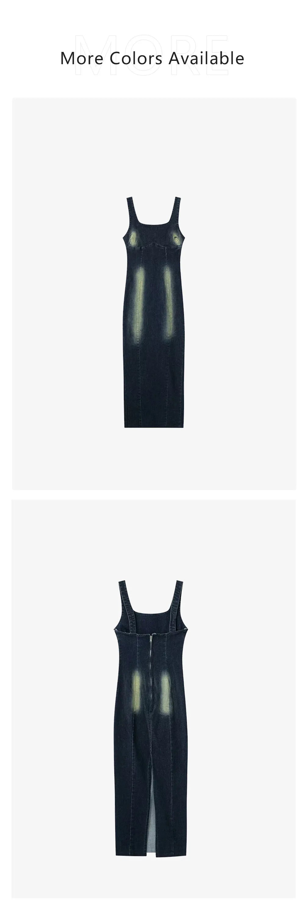 Fitted Denim Midi Dress - Ross