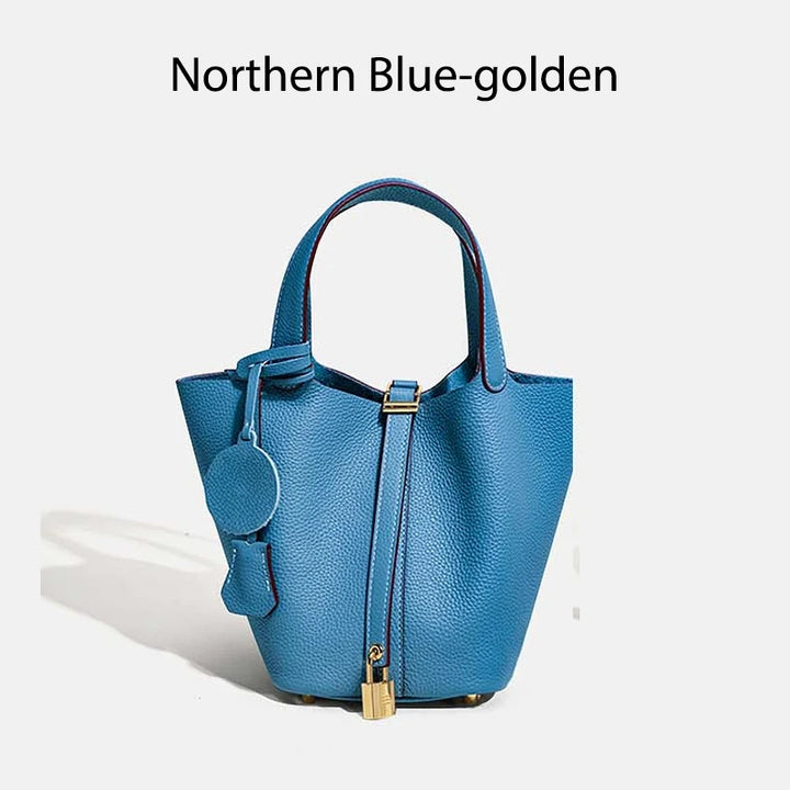 Leather bag with classic design