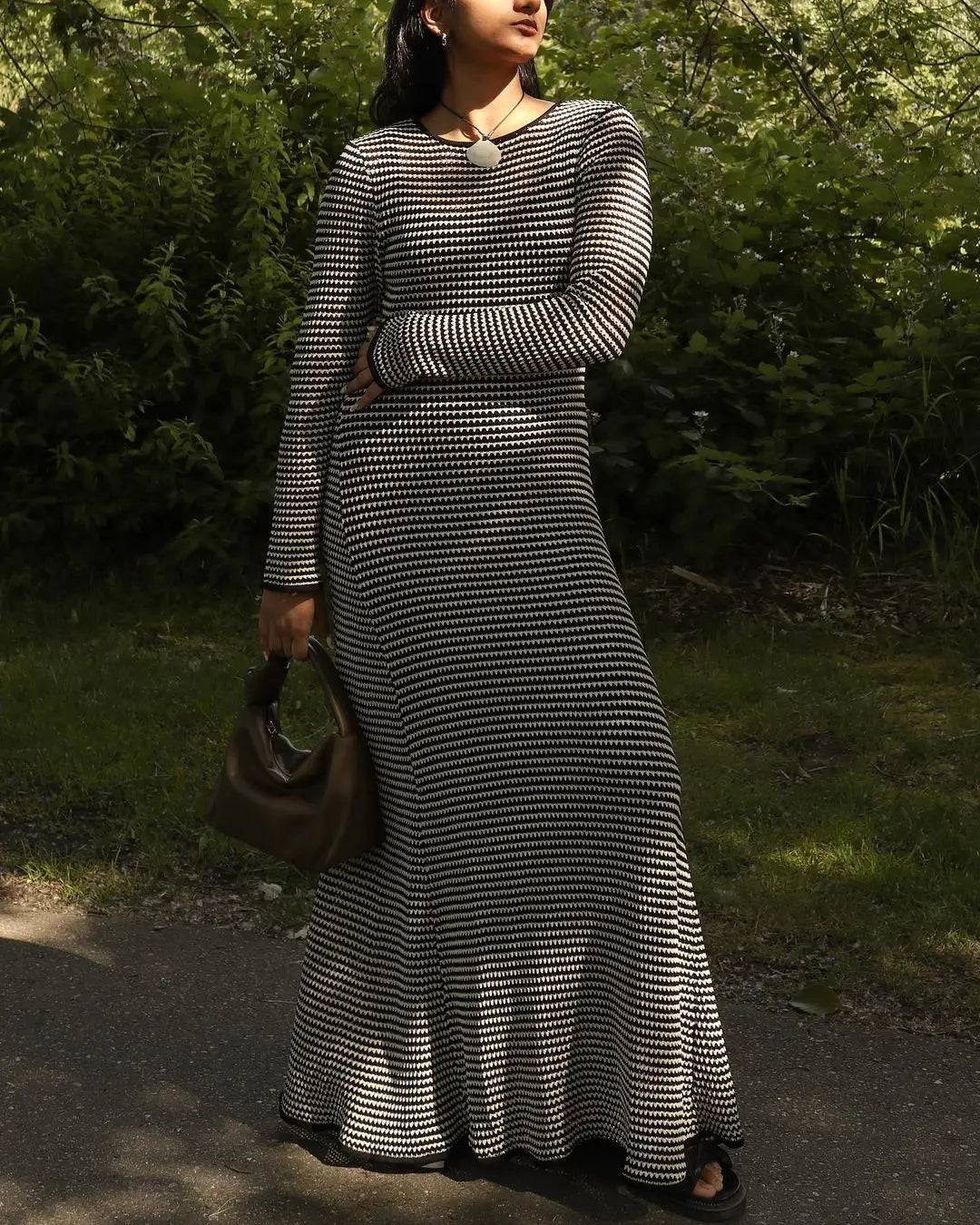 Striped Maxi Dress - Yami