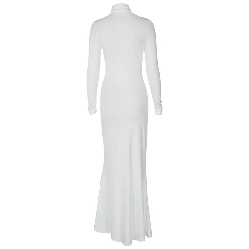 Modest Maxi Dress with Turtleneck - CALA