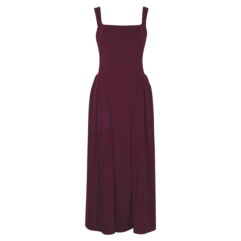 Elegant Midi A-Line Dress - Saar