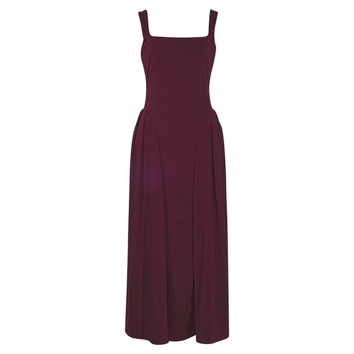 Elegant Midi A-Line Dress - Saar