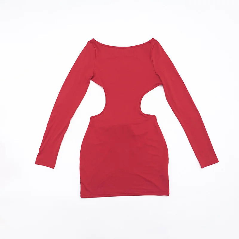 Mini Dress with Open Back and Bow Design - ORIN
