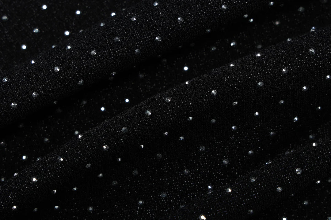 Maxi strapless sequin dress with sparkling rhinestone detail - HOLLY