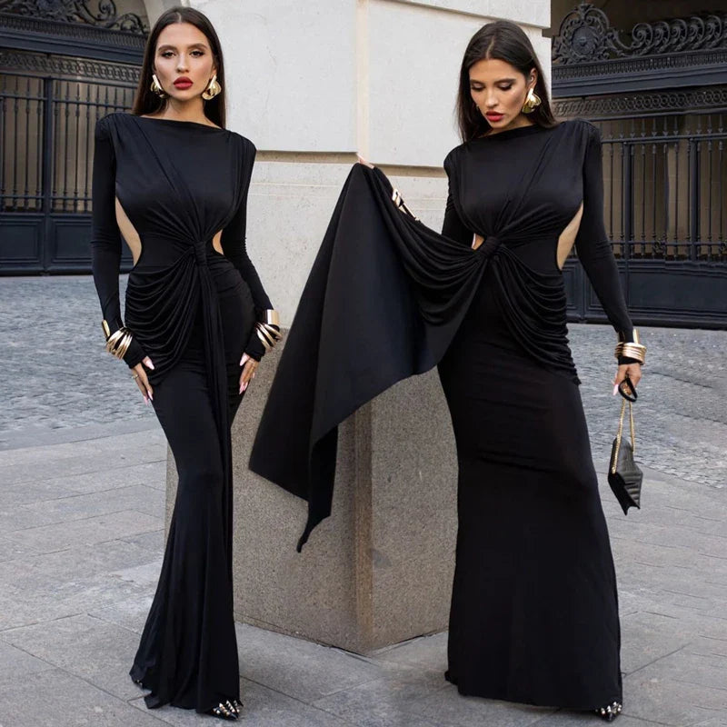 Maxi dress with open back design - Caitlin