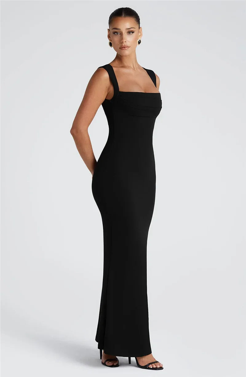Fitted and Flattering Maxi Dress - Miller
