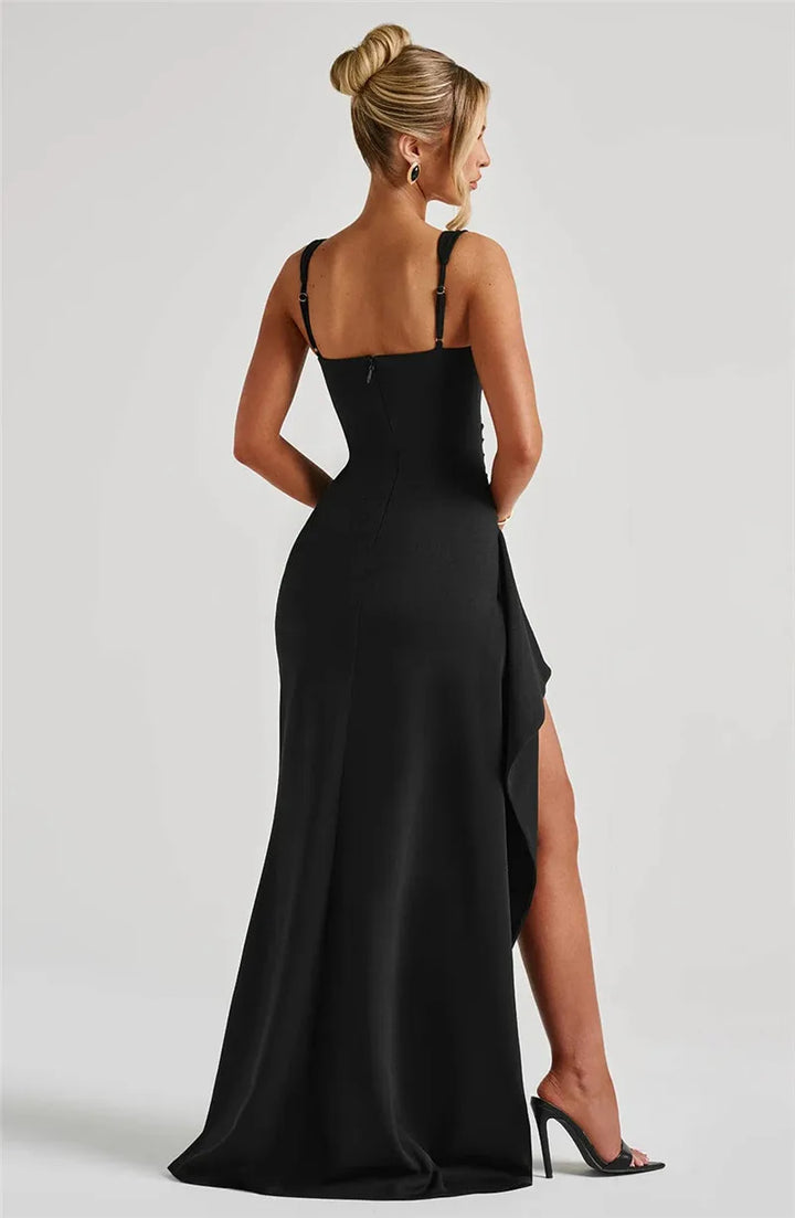 Elegant Maxi Dress with Slit Design - April