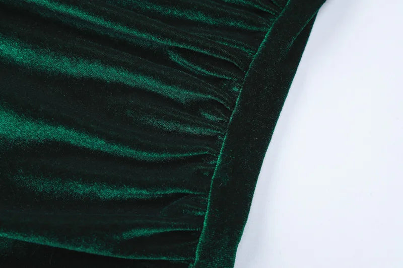 Velvet midi dress - Lorenza
