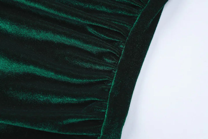 Velvet midi dress - Lorenza