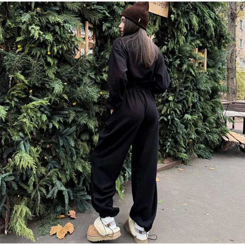Winter Jumpsuit with Front Zipper - Frances