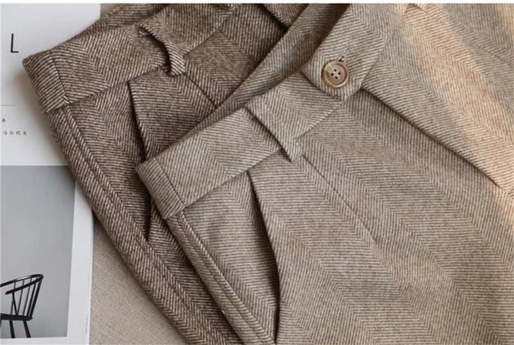Wool pencil pants
