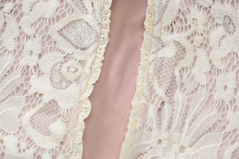 Mini lace dress with button closure - Aiden