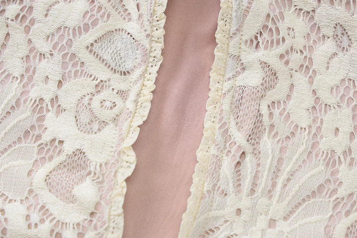Mini lace dress with button closure - Aiden