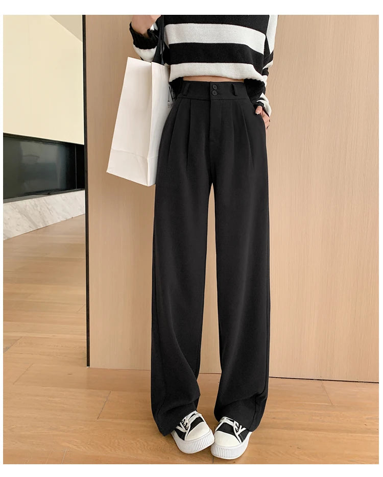 Tailored Wool Pants High Waist