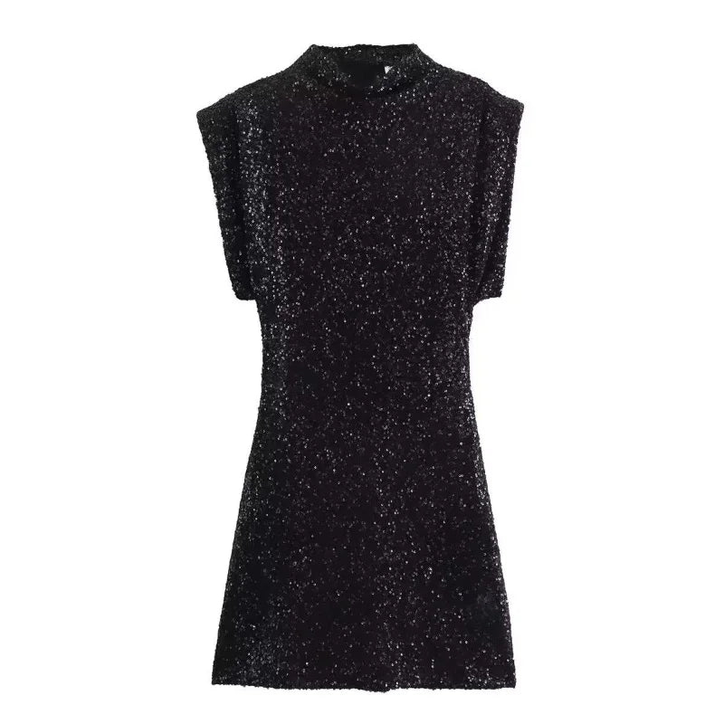 Mini Dress with Sparkling Sequins - Kaylee