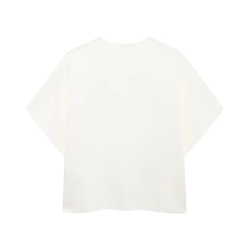 Elegant sweater with gold button decoration - Nela