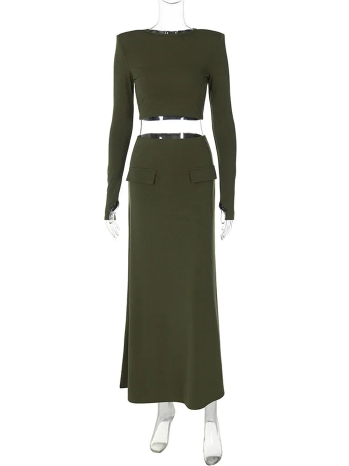 Two-piece set with top and maxi skirt - Buddy