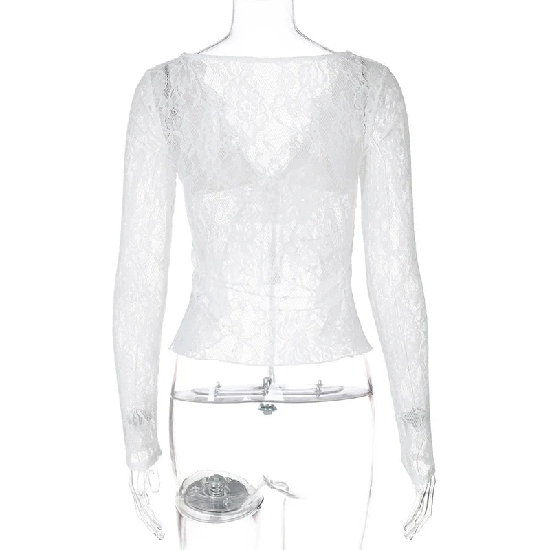 Tie lace blouse - Erin