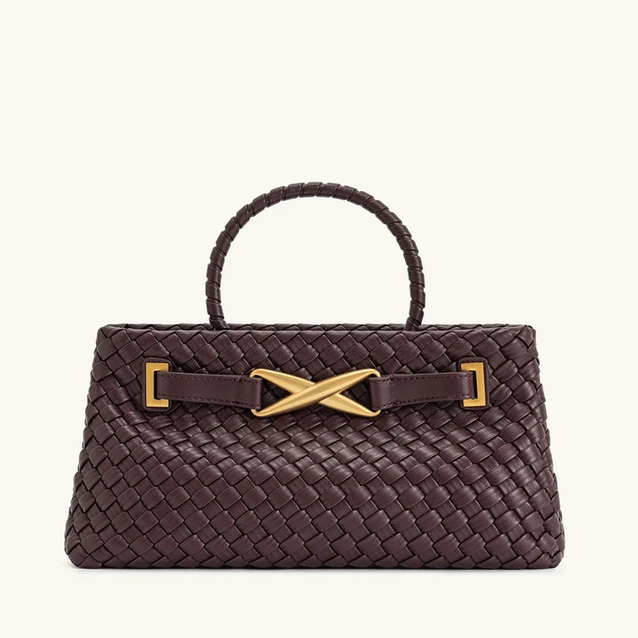 תיק דמוי עור בעיצוב מחוספס בעיטור אבזם