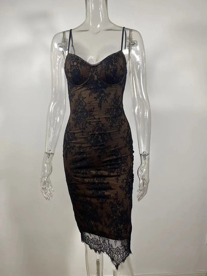Lace Midi Dress - Lisa