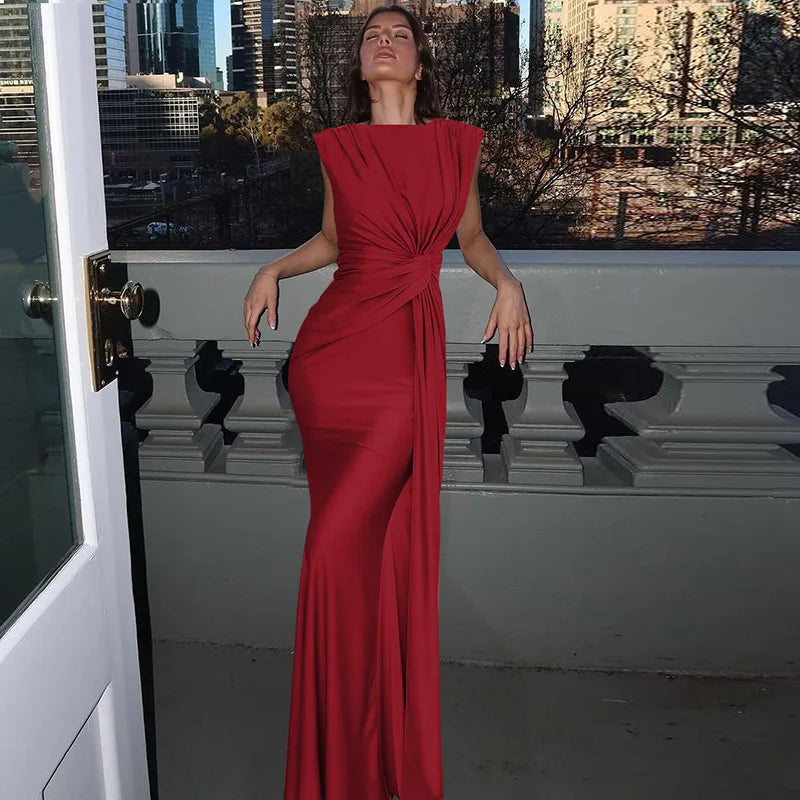 Ruched Maxi Dress - Verona