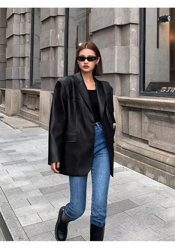 Tailored Leather Jacket - Rashal