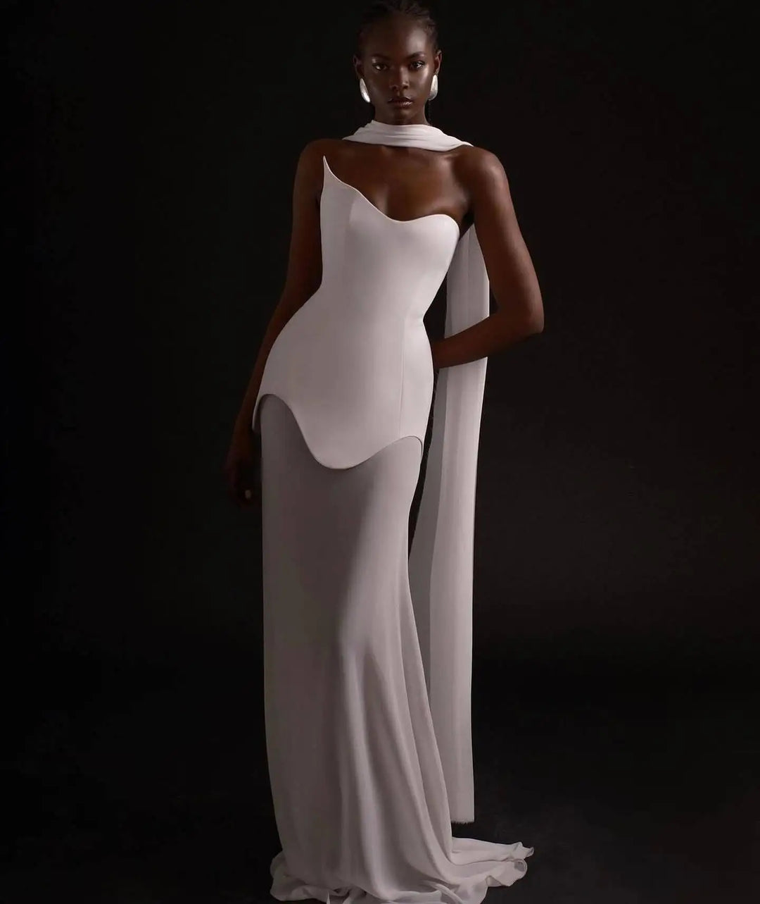 Strapless Chiffon Maxi Dress - Genesis