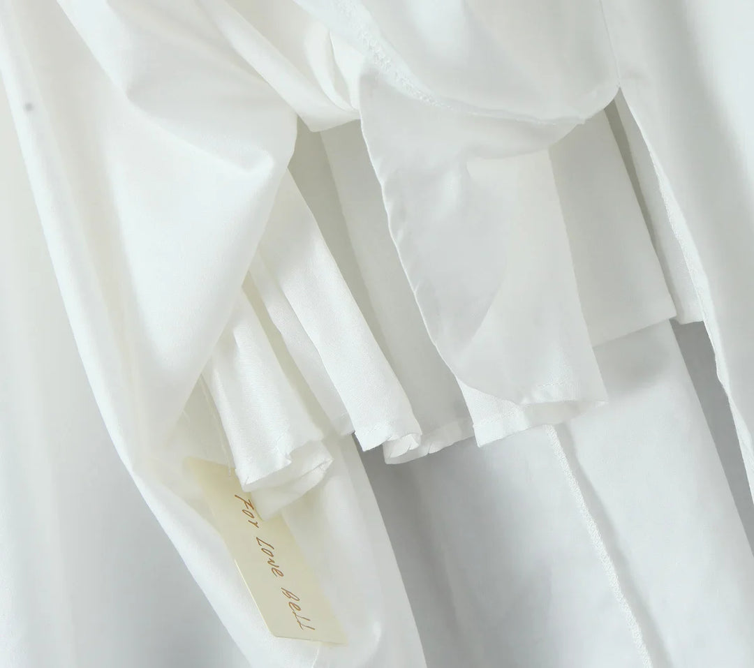 A-Line Midi Dress with Slit Detail - Paloma